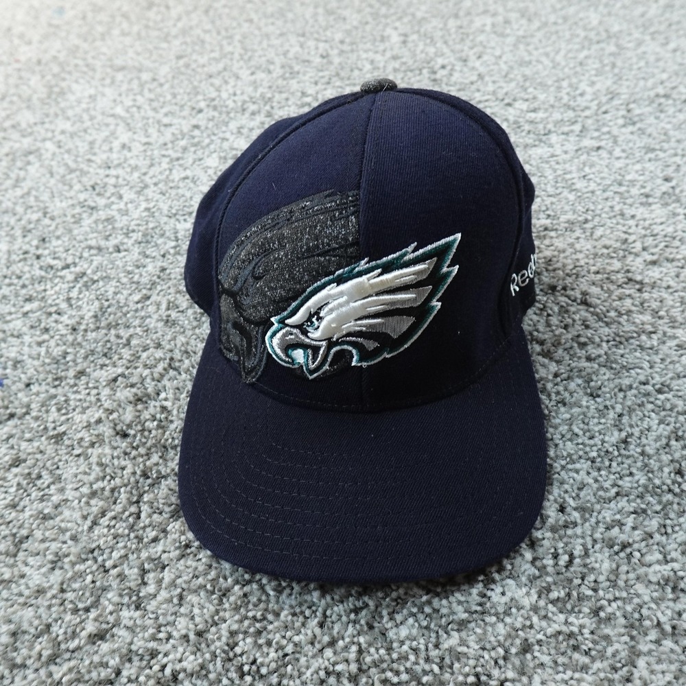 NEW Philadelphia Eagles Hat Cap Mens M Fitted Blue NFL Football Reebok Baseball